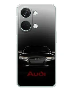 Чехол для Huawei Honor Play 10C с картинкой «Audi — градиентный контур»