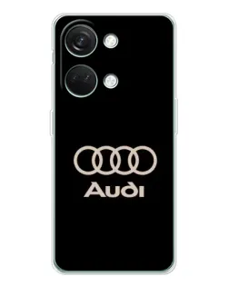Чехол для Huawei Honor Play 10C с картинкой «Audi — золотой логотип»