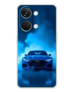Чехол для Huawei Honor Play 10C с картинкой «Audi — голубая энергия»
