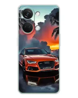 Чехол для Huawei Honor Play 10C с картинкой «Audi — закат»