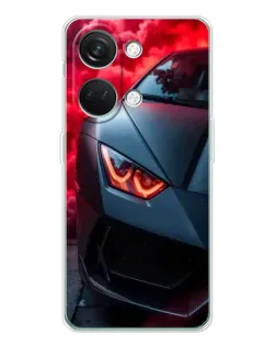 Чехол для Huawei Honor Play 10C с картинкой «Lamborghini красное сияние»