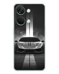 Чехол для Huawei Honor Play 10C с картинкой «Lamborghini симметрия дорог»