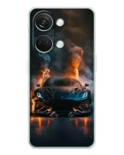 Чехол для Huawei Honor Play 10C с картинкой «Lamborghini дымная эстетика»