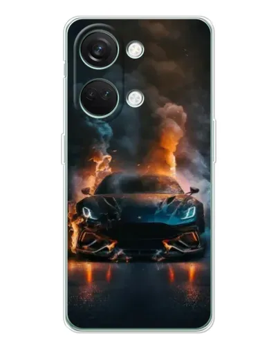 Чехол для Huawei Honor Play 10C с картинкой «Lamborghini дымная эстетика»