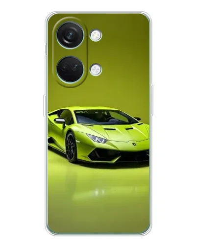 Чехол для Huawei Honor Play 10C с картинкой «Салатовый Lamborghini Huracan»