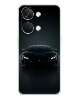 Чехол для Huawei Honor Play 10C с картинкой «Черный Lamborghini Aventador»