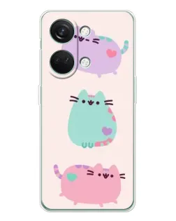 Чехол для Huawei Honor Play 10C с картинкой «Pusheen трио»