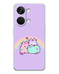 Чехол для Huawei Honor Play 10C с картинкой «Радужные Пушины»