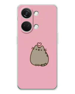 Чехол для Huawei Honor Play 10C с картинкой «Pusheen сердце»