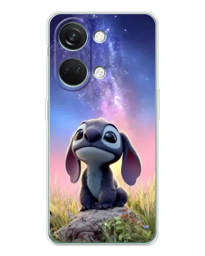 Чехол для Huawei Honor Play 10C с картинкой «Стич на рассвете»
