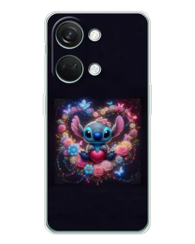 Чехол для Huawei Honor Play 10C с картинкой «Stitch в цветах»