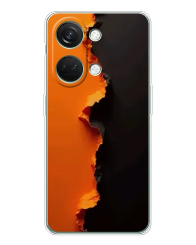Чехол для Huawei Honor Play 10C с картинкой «Оранжевый разлом»