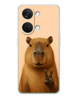 Чехол для Huawei Honor Play 10C с картинкой «Капибара виктория»