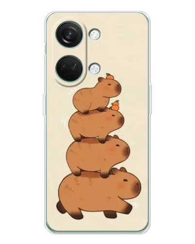 Чехол для Huawei Honor Play 10C с картинкой «Башня из капибар»