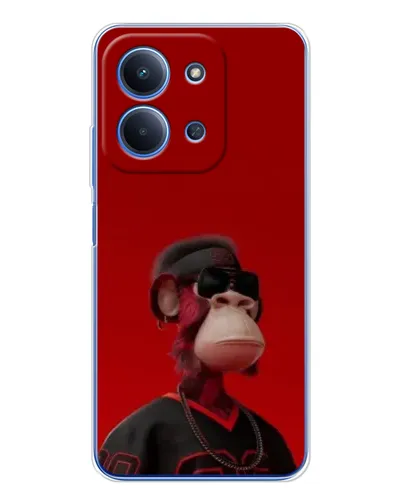 Чехол для Huawei Honor Play 11 Plus с картинкой «Bored Ape в красном» Чехол для Huawei Honor Play 11 Plus с картинкой «Bored Ape в красном»
