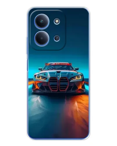 Чехол для Huawei Honor Play 11 Plus с картинкой «BMW — огни неона» Чехол для Huawei Honor Play 11 Plus с картинкой «BMW — огни неона»