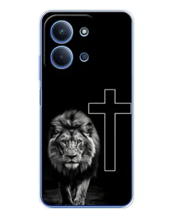 Чохол для Huawei Honor Play 11 Plus з картинкою «Лев та Хрест» Чохол для Huawei Honor Play 11 Plus з картинкою «Лев та Хрест»