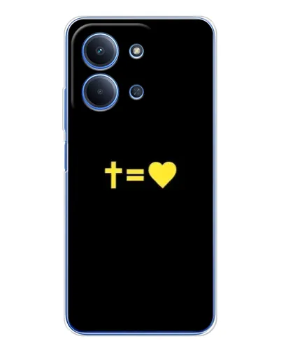 Чехол для Huawei Honor Play 11 Plus с картинкой «Сердце и Крест» Чехол для Huawei Honor Play 11 Plus с картинкой «Сердце и Крест»