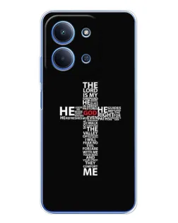 Чехол для Huawei Honor Play 11 Plus с картинкой «Текстовый крест»