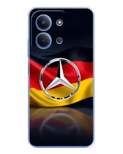Чехол для Huawei Honor Play 11 Plus с картинкой «Mercedes — флаг Германии»