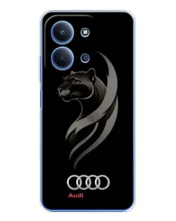 Чехол для Huawei Honor Play 11 Plus с картинкой «Графика — пантера и Audi»