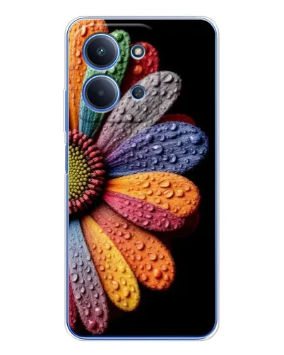 Чехол для Huawei Honor Play 11 Plus с картинкой «Радужный цветок»
