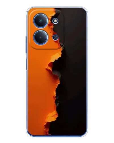 Чехол для Huawei Honor Play 11 Plus с картинкой «Оранжевый разлом»