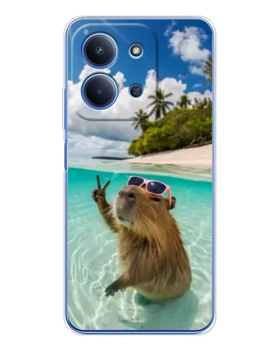 Чехол для Huawei Honor Play 11 Plus с картинкой «Капибара на море» Чехол для Huawei Honor Play 11 Plus с картинкой «Капибара на море»