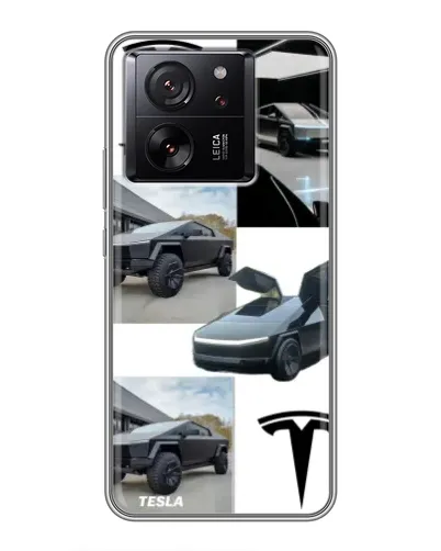 Чехол для Huawei Honor Play 60A с картинкой «Коллаж Cybertruck Tesla»