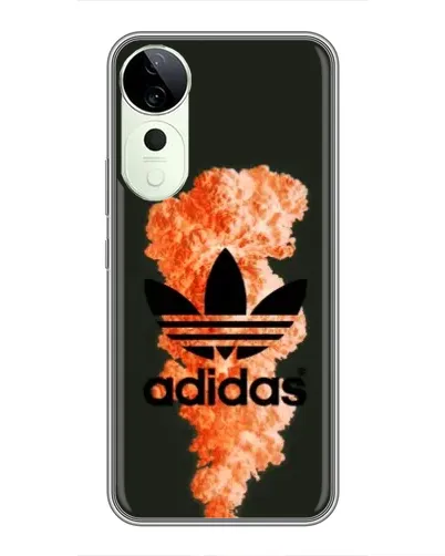 Чехол для Huawei Honor Play 70 Plus с картинкой «Оранжевый дым Adidas»
