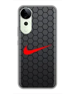 Чохол для Huawei Honor Play 70 Plus з картинкою «Nike — карбонова сітка» Чохол для Huawei Honor Play 70 Plus з картинкою «Nike — карбонова сітка»