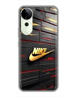 Чехол для Huawei Honor Play 70 Plus с картинкой «Золотой Nike на металле»