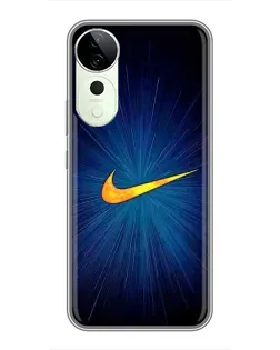 Чехол для Huawei Honor Play 70 Plus с картинкой «Синий пульс Nike»