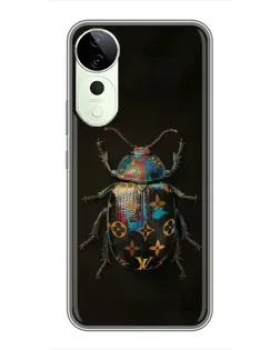 Чохол для Huawei Honor Play 70 Plus з картинкою «LV — мармуровий принт»