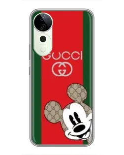 Чохол для Huawei Honor Play 70 Plus з картинкою «Gucci — смуги та Міккі»