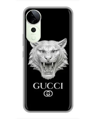 Чехол для Huawei Honor Play 70 Plus с картинкой «Gucci — серебряный лев» Чехол для Huawei Honor Play 70 Plus с картинкой «Gucci — серебряный лев»