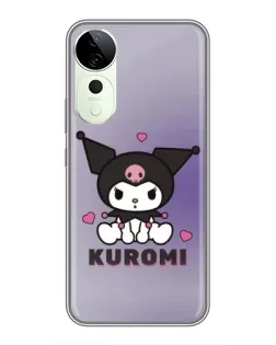 Чехол для Huawei Honor Play 70 Plus с картинкой «Kuromi — фиолетовый арт»