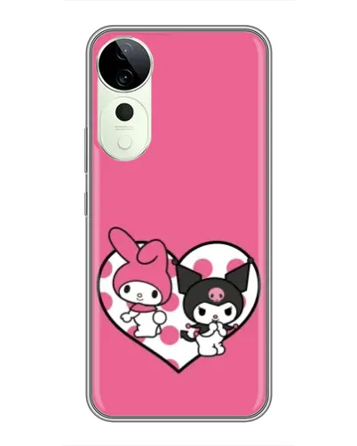 Чехол для Huawei Honor Play 70 Plus с картинкой «Kuromi и My Melody»