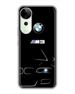 Чехол для Huawei Honor Play 70 Plus с картинкой «Минималистичный принт BMW M3»