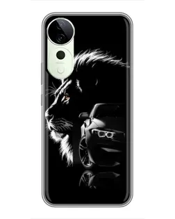Чехол для Huawei Honor Play 70 Plus с картинкой «BMW и лев»