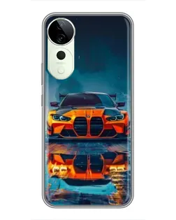 Чехол для Huawei Honor Play 70 Plus с картинкой «BMW — золотая эмблема»