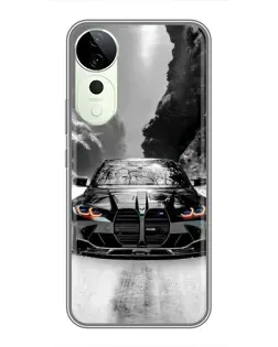 Чехол для Huawei Honor Play 70 Plus с картинкой «BMW — акварельный дрифт»