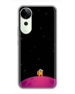 Чехол для Huawei Honor Play 70 Plus с картинкой «Одинокий герой на планете»