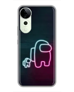Чохол для Huawei Honor Play 70 Plus з картинкою «Among Us неон-арт» Чохол для Huawei Honor Play 70 Plus з картинкою «Among Us неон-арт»