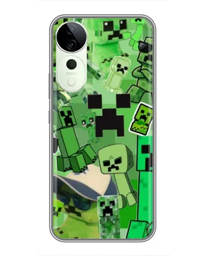 Чехол для Huawei Honor Play 70 Plus с картинкой «Криперы Minecraft»
