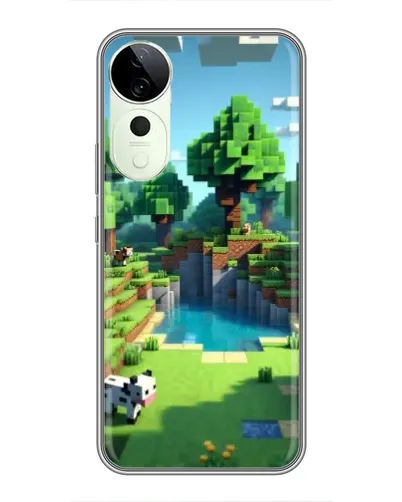Чехол для Huawei Honor Play 70 Plus с картинкой «Minecraft летний день»