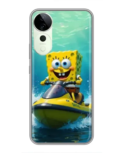 Чехол для Huawei Honor Play 70 Plus с картинкой «Спанч Боб на гидроцикле» Чехол для Huawei Honor Play 70 Plus с картинкой «Спанч Боб на гидроцикле»