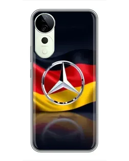 Чехол для Huawei Honor Play 70 Plus с картинкой «Mercedes — флаг Германии»