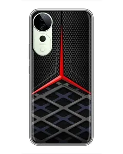 Чехол для Huawei Honor Play 70 Plus с картинкой «Mercedes Carbon Grid»