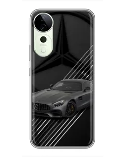 Чехол для Huawei Honor Play 70 Plus с картинкой «Mercedes AMG — графика»